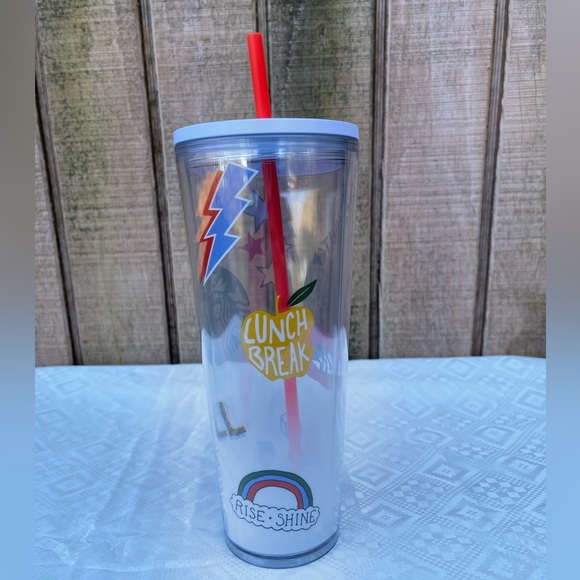 STARBUCKS Reusable Cold Cup w/ Lid and Straw - Picture 4 of 7